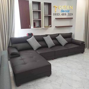 ghế sofa phòng khách chung cư xinh xắn