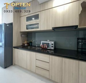 trang trí nội thất căn hộ quận 8 bếp xinh